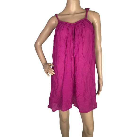 Monsoon Dresses & Skirts - Monsoon Cami Mini Swing Dress Ladies Pink Size Small Tie Strap Sleeveless Summer